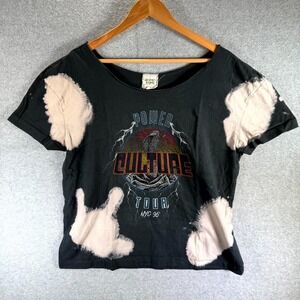 Modish Rebel Power Culture Power Tour‎ NYC '96 T-Shirt Women's XS Black Graphic